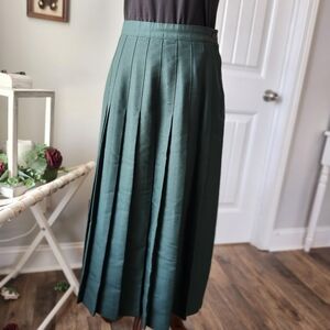 Vintage Casual Corner Teal Midi Skirt